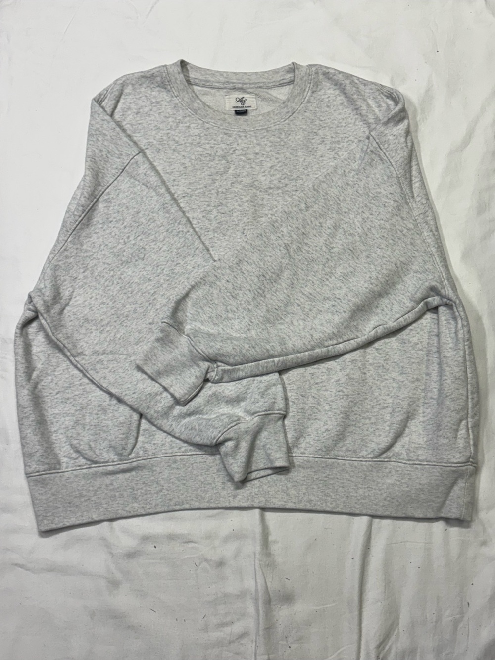 American Eagle Outfitters Light Gray Crewneck Sweatshirt